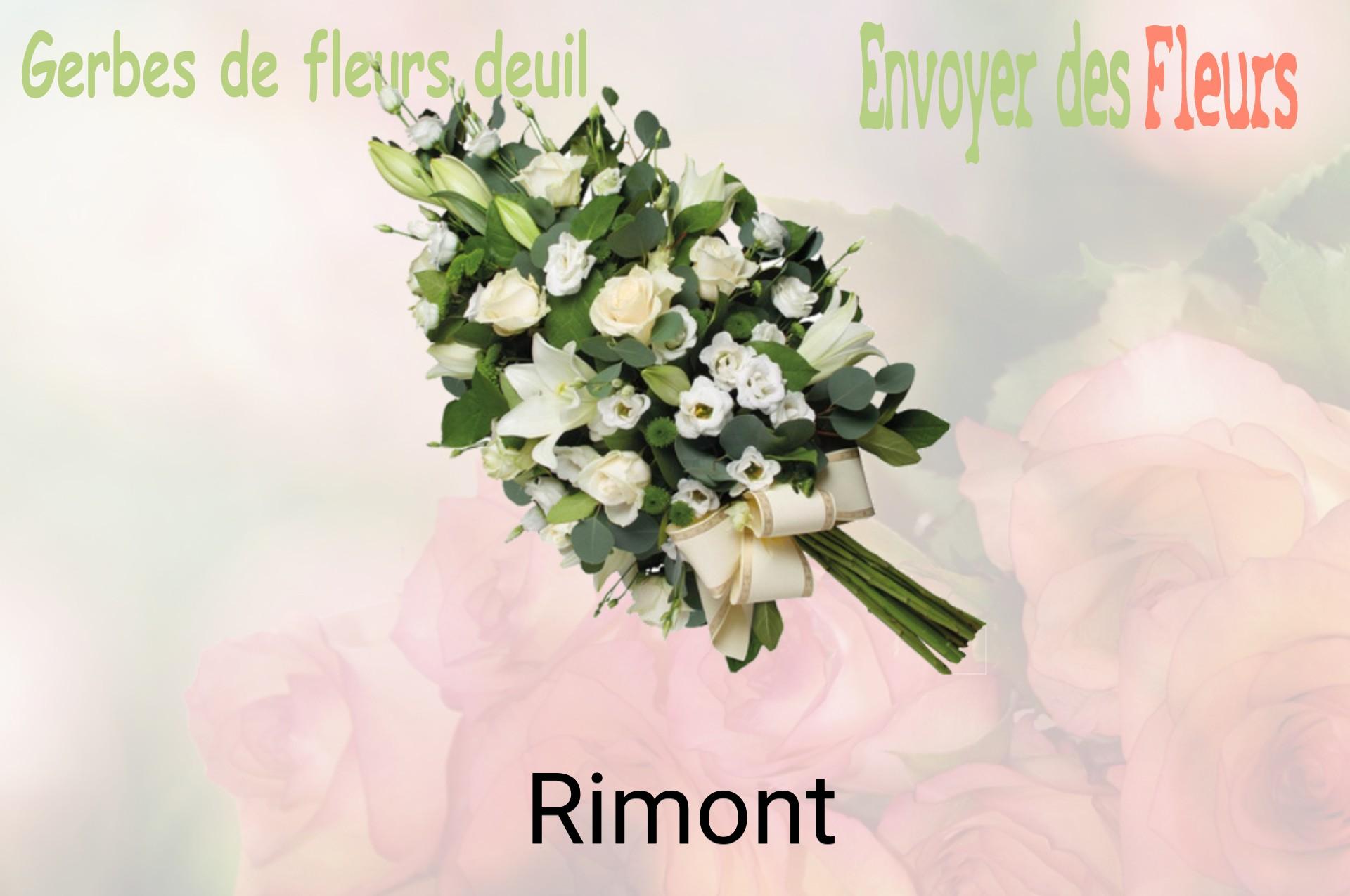 Gerbe de fleurs de deuil livrée à Rimont